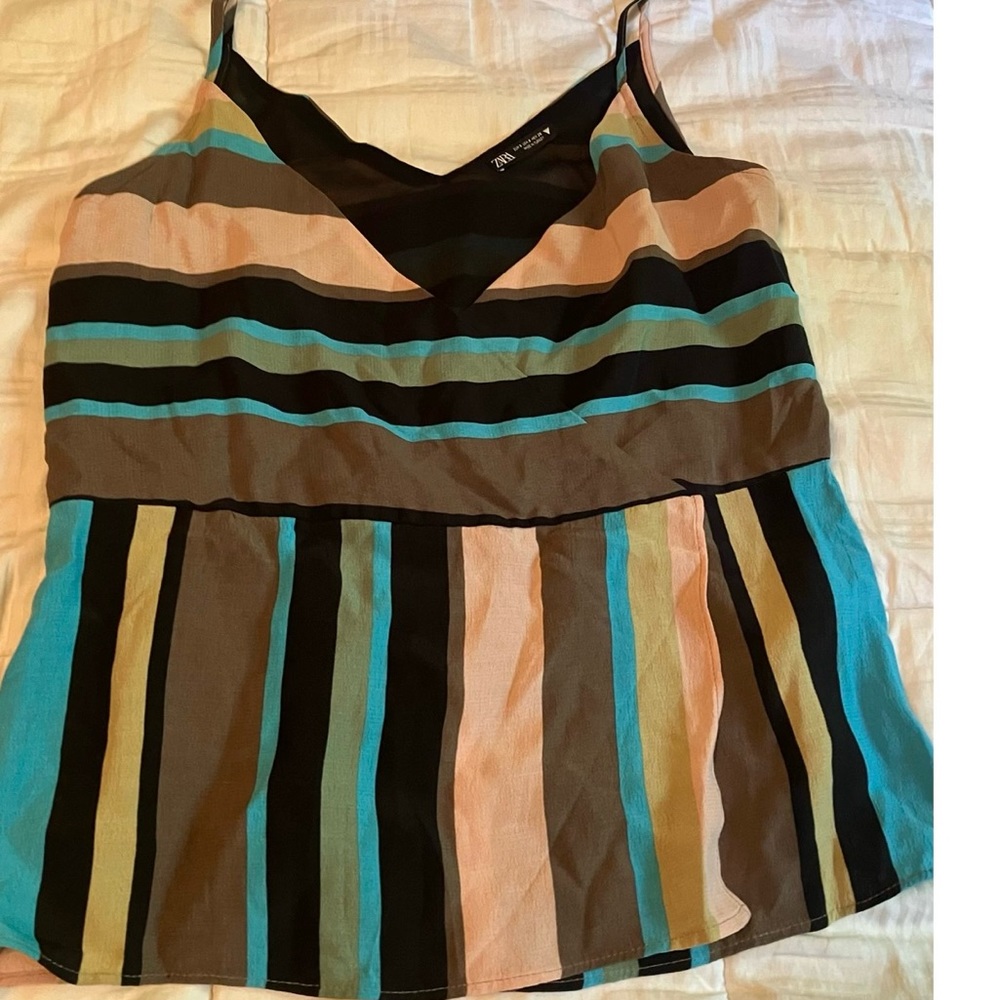 Zara multicoloured loose tank top